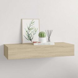 Compact Wall-mounted Shelf with Integrated Drawer