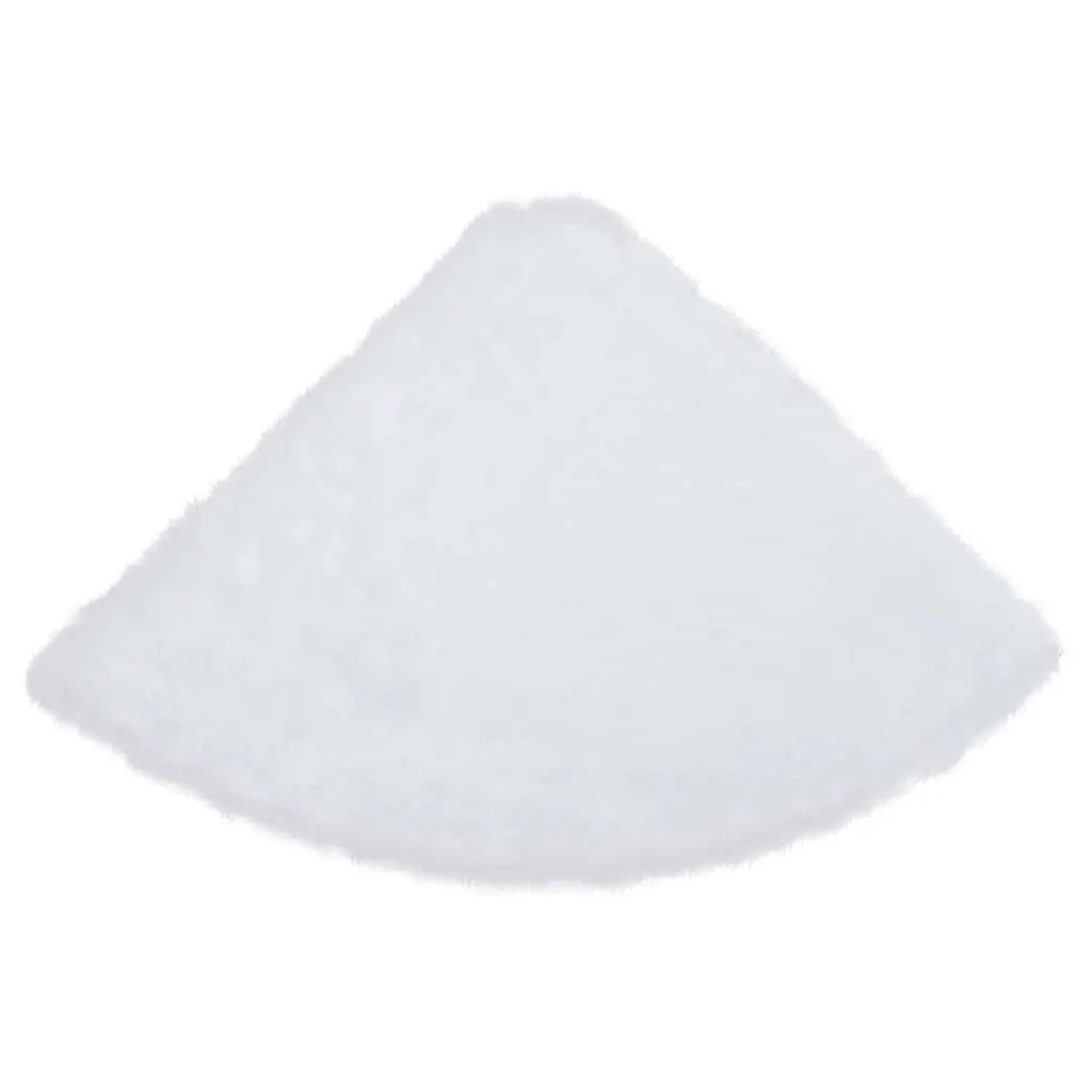 Christmas Tree Skirt White 90 cm Faux Fur Front Surface Non-Woven Fabric Backing