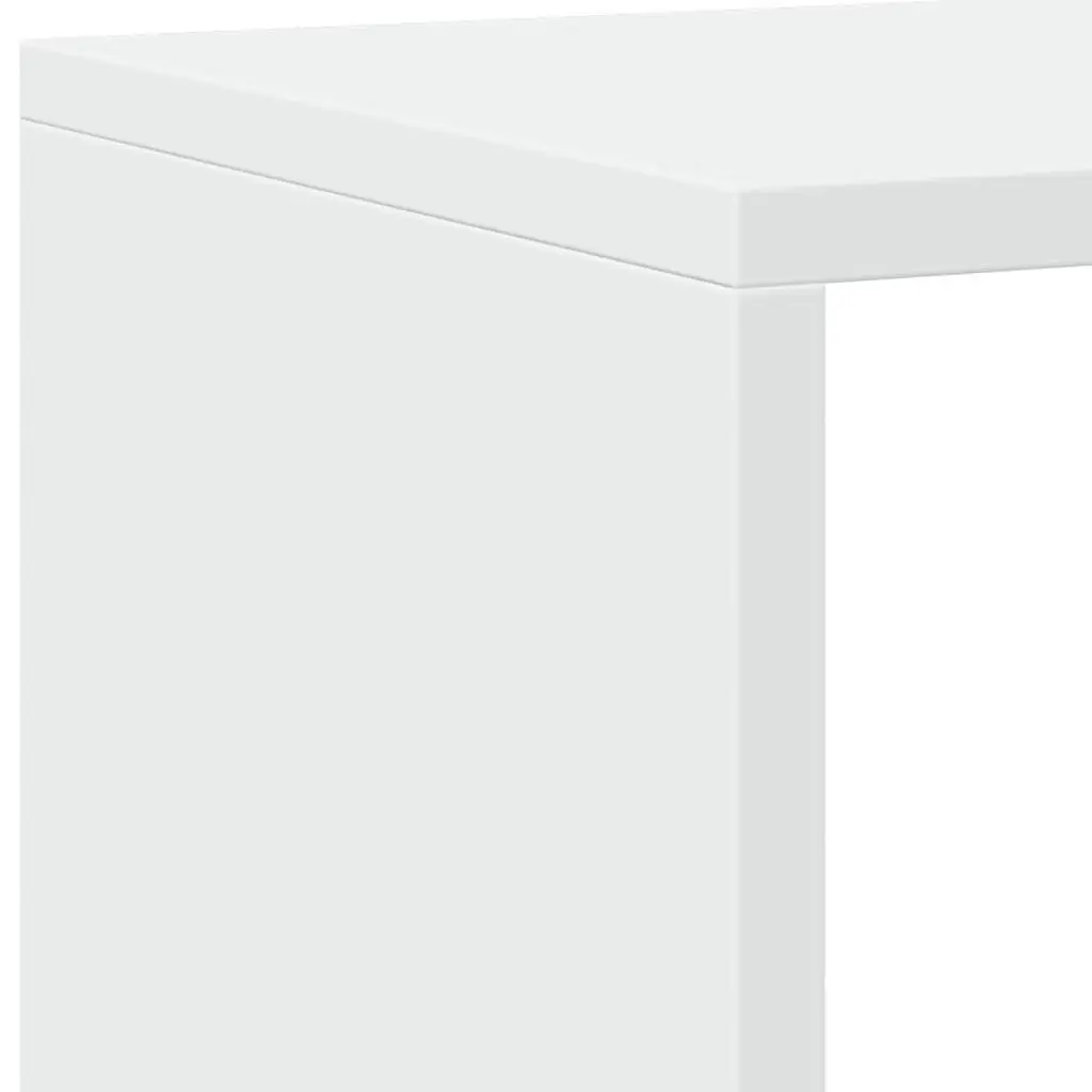 Book Cabinet White 137.5x29x137.5 cm Storage Shelving Unit 16 Compartments