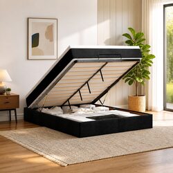 Compact Ottoman Bed with Storage and Mattress Features