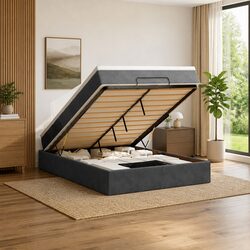 Concise and Stylish Ottoman Bed with Storage