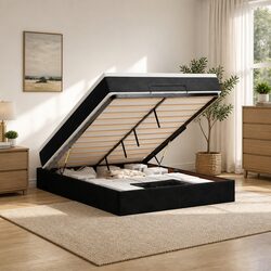 Concise and Stylish Ottoman Bed with Storage Lift