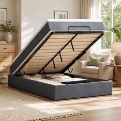 Compact Ottoman Bed with Pocket Spring Mattress for Any Room