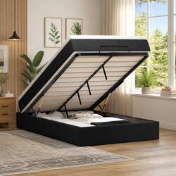 Concise King Single Ottoman Bed with Pocket Spring Mattress