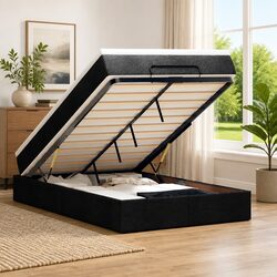 Compact Ottoman Bed with Quality Mattress for Small Spaces