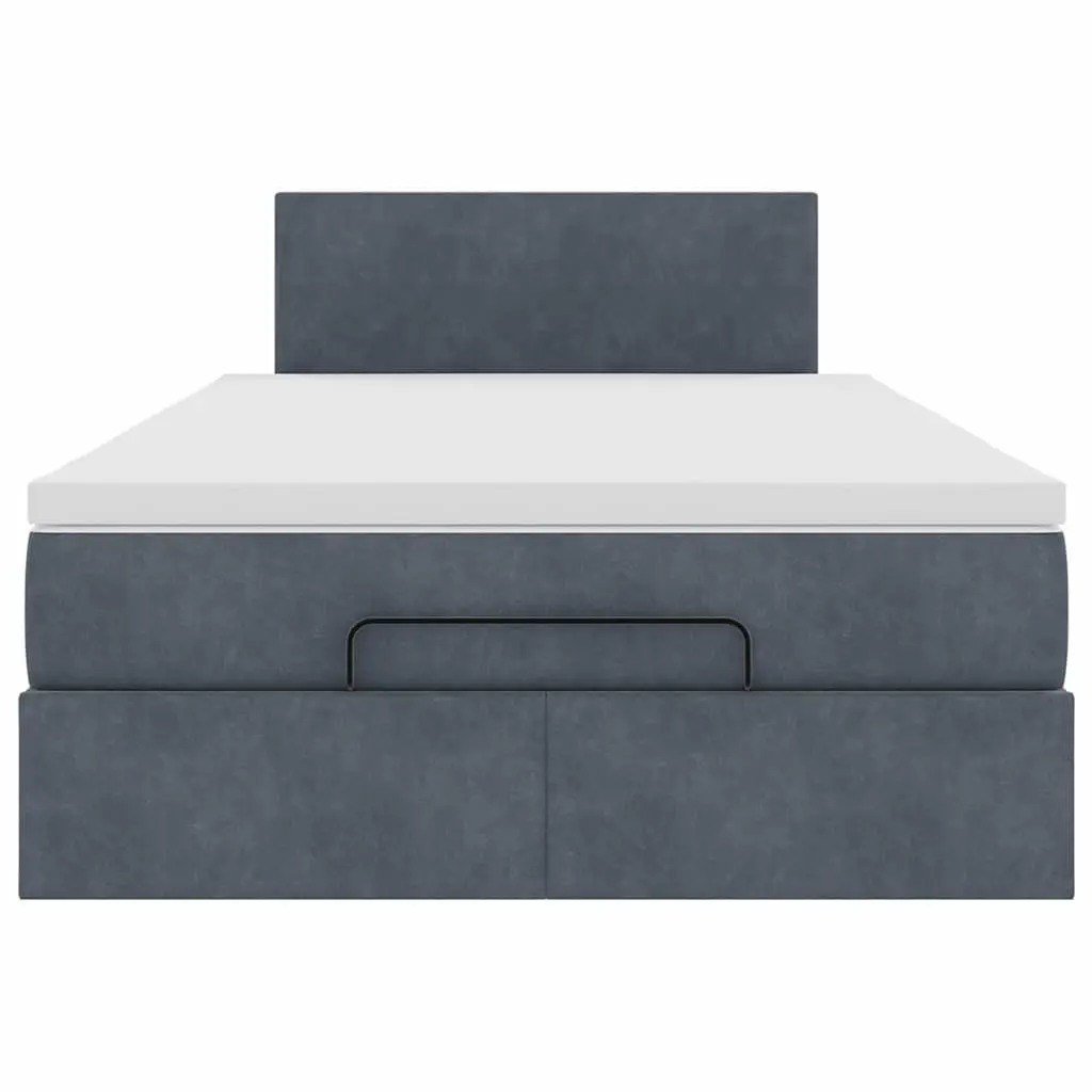 Ottoman Bed Grey King Single Storage Lift Velvet Pocket Spring