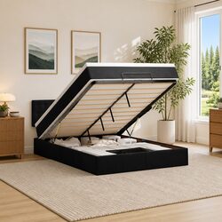 Compact Ottoman Bed with Storage and Pocket Spring Support