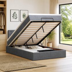 Ottoman Bed with Pocket Spring Mattress – King Single