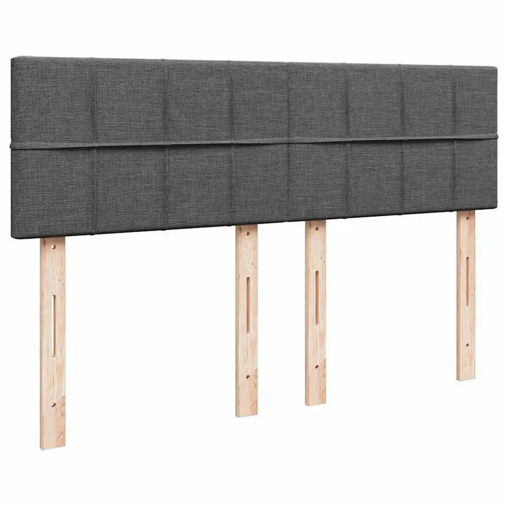 Queen Ottoman Bed Grey Fabric Pocket Spring Mattress Hydraulic Lift Storage