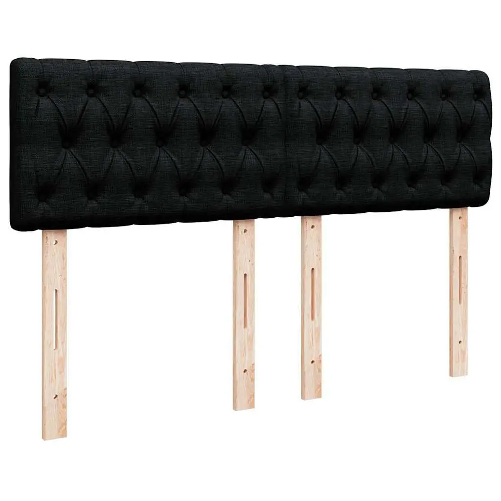 Double Ottoman Bed Black Fabric Pocket Spring Mattress with LED Lights and Hydraulic Lift Storage