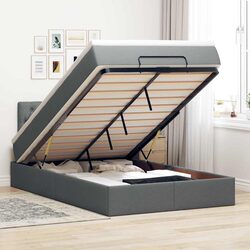 Ottoman Bed with Pocket Spring Mattress and LED Lights