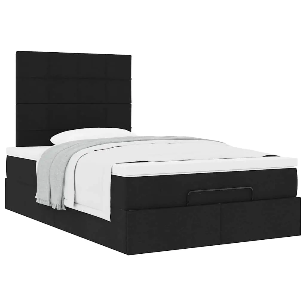 Ottoman Bed Black King Single Pocket Spring Mattress with Hydraulic Lift Storage