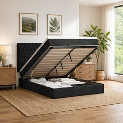 Compact Queen Ottoman Bed with Pocket Spring Comfort