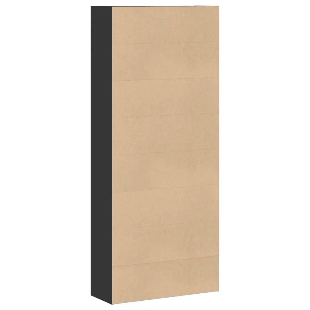 Book Cabinet Black 80x30x189cm Storage Shelf Room Divider 5 Compartments