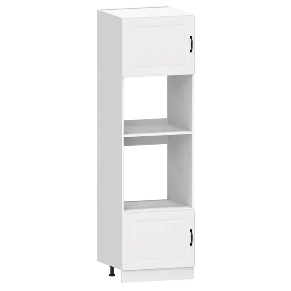7 Piece Kitchen Cabinet Set Adjustable Engineered Wood White Storage Furniture