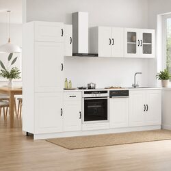 Concise 8 Piece Kitchen Cabinet Set for Your Home