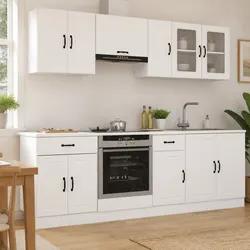Compact and Functional 8 Piece Kitchen Cabinet Set