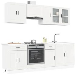 Compact 8 Piece Kitchen Cabinet Set – Functionality Simplified
