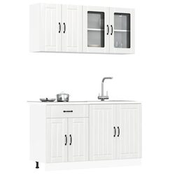 Concise 4 Piece Kitchen Cabinet Set for Modern Spaces