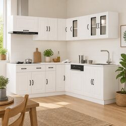 Compact and Efficient 11 Piece Kitchen Cabinet Set