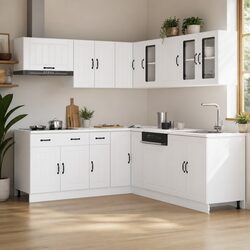 Compact and Efficient 11 Piece Kitchen Cabinet Set