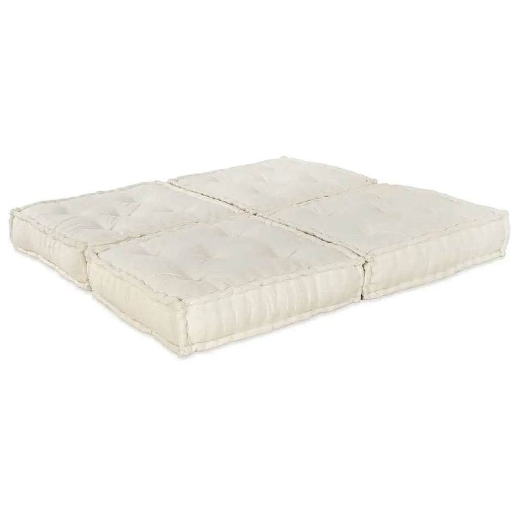 Modular Sofa Unit 2pcs Cream Fabric Lounge Couch Living Room Indoor Outdoor