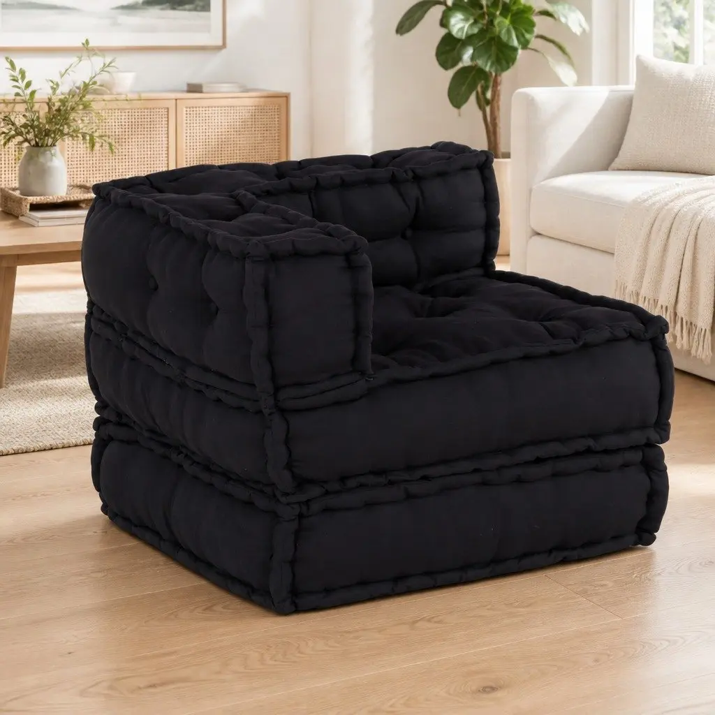 3-Piece Modular Sofa in Anthracite Fabric