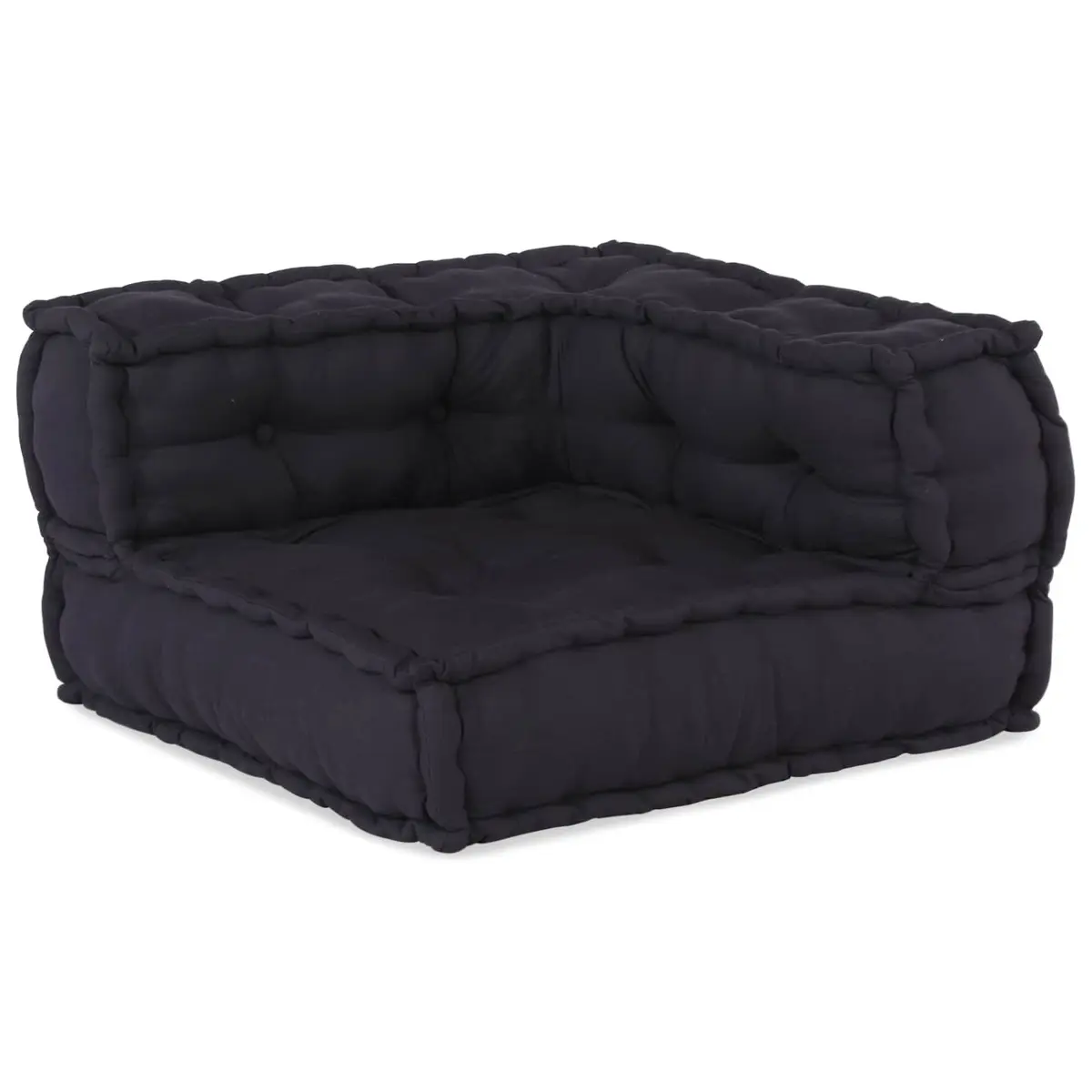 Modular Sofa Unit Anthracite Fabric 210 x 70 x 56 cm Indoor Outdoor Lounge Seat