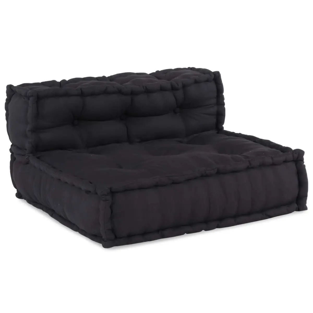 Modular Sofa Unit Anthracite 210 x 140 x 56 cm Fabric Indoor Outdoor Lounge