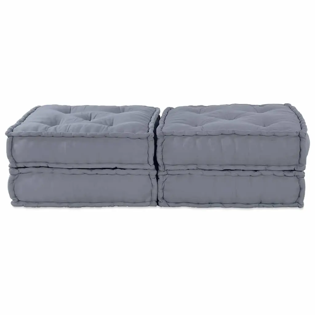 Modular Sofa Unit Grey 140 x 70 x 36 cm Fabric Indoor Outdoor Seating