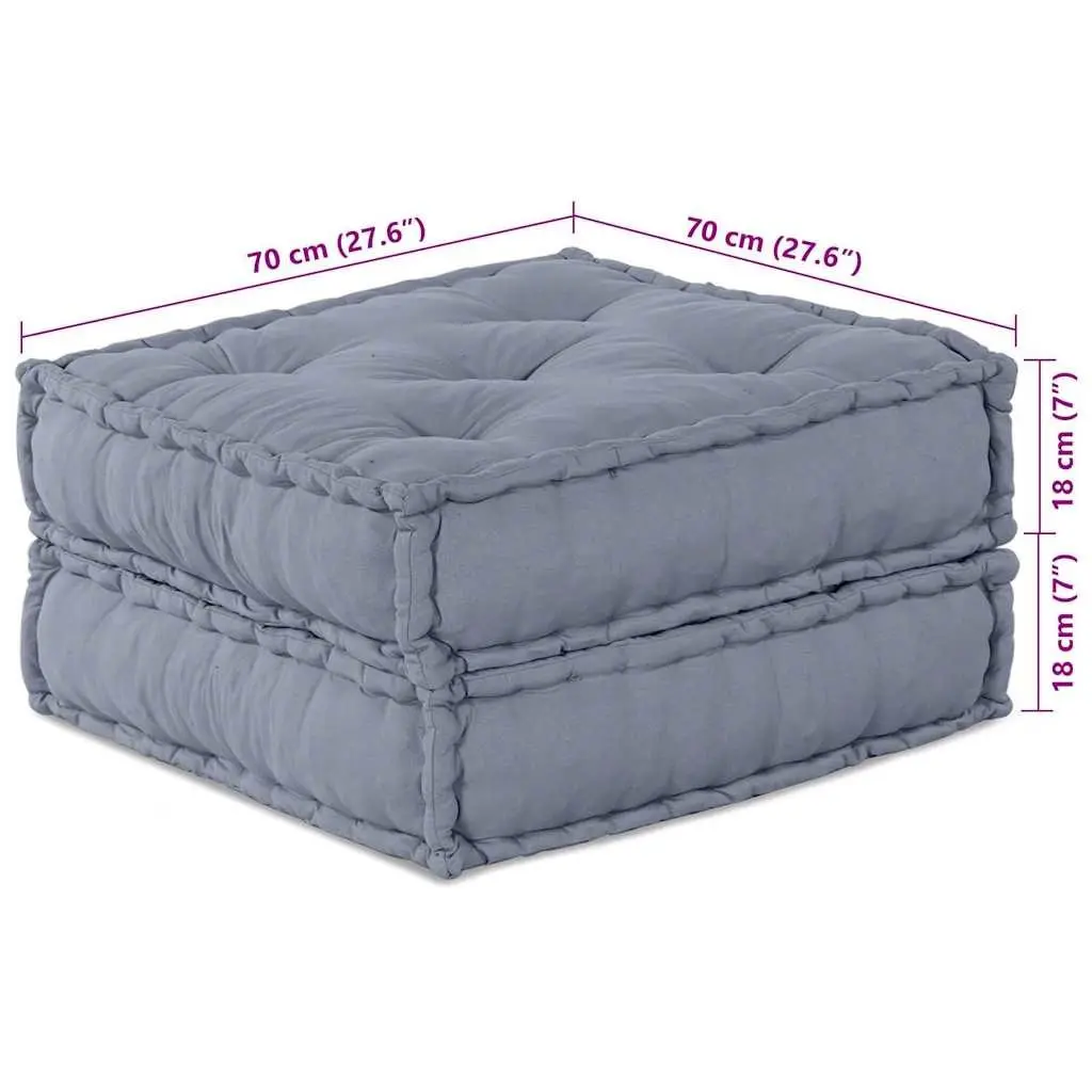 Modular Sofa Unit Grey 140 x 70 x 36 cm Fabric Indoor Outdoor Seating