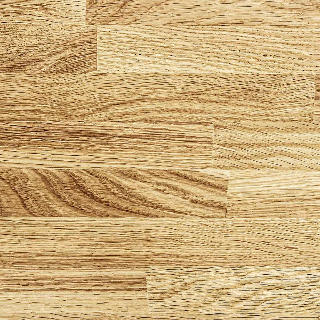 Bed Frame Brown 135x190 cm Low Floor Solid Oak Wood Slatted Base