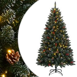 Compact 210cm Christmas Tree with 300 LED Lights