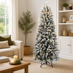 Compact 240cm Christmas Tree: Easy Setup with Style