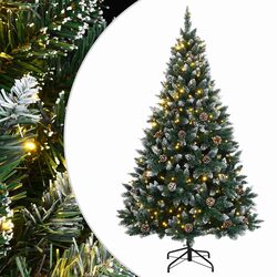 Compact 120 cm Christmas Tree with Versatile LED Lighting