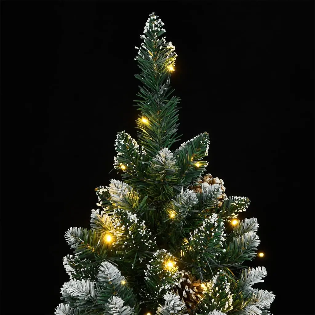 Artificial Christmas Tree Green 150cm 150 LED Lights Hinged