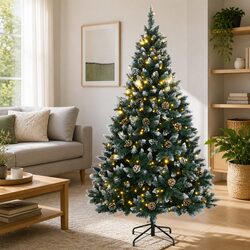 210cm Artificial Christmas Tree with LED Lights