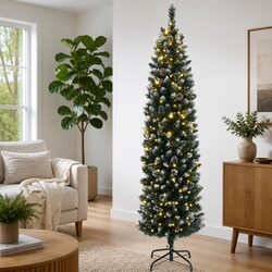 210cm Slim Christmas Tree: Perfect Holiday Addition