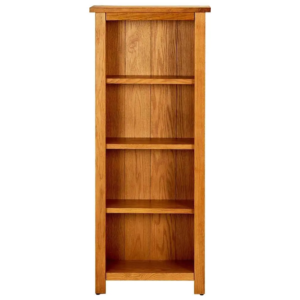 4-Tier Wooden Bookcase 45x22x110 cm Brown Standing Shelf Storage Display Unit