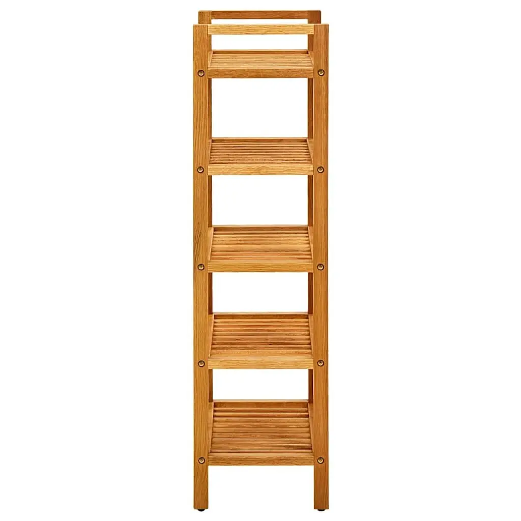 Shoe Rack Brown 5 Shelves Wooden Storage Organiser Hallway Entryway