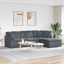 Compact Grey Velvet Modular Sofa for Your Home