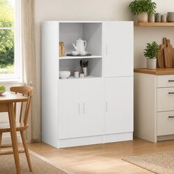 Compact and Effective 2 Piece Kitchen Cabinet Storage Set