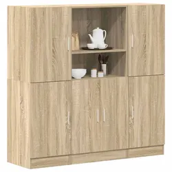 Compact 3-Piece Kitchen Cabinet Set - Efficient Storage
