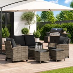 6-Piece Garden Sofa Set