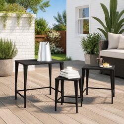Outdoor Nesting Table Set, 3 Tables