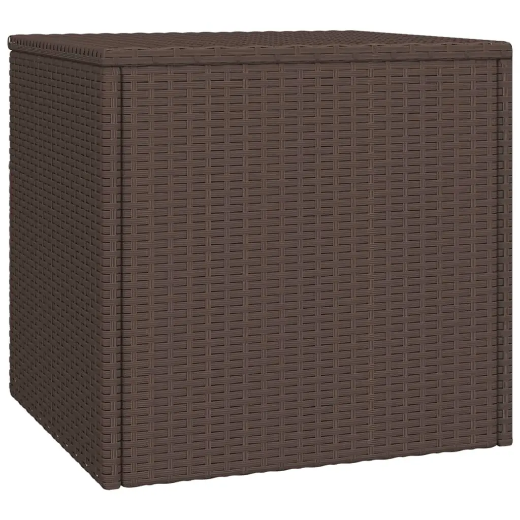 Garden Side Tables Brown 3 Piece Outdoor Patio Furniture PE Rattan