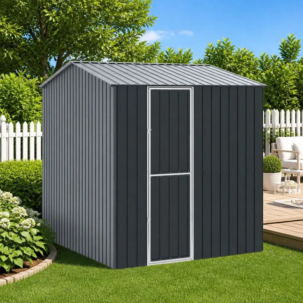 Outdoor Bird Cage Anthracite Galvanised Steel Garden Aviary Rectangular