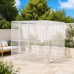Compact and Functional Outdoor Bird Cage 210 x 304 x 213 cm Anthracite