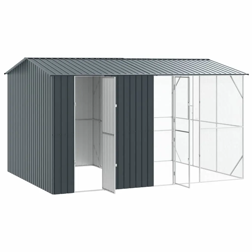 Bird Cage Anthracite Large Spacious Galvanised Steel Outdoor Aviary