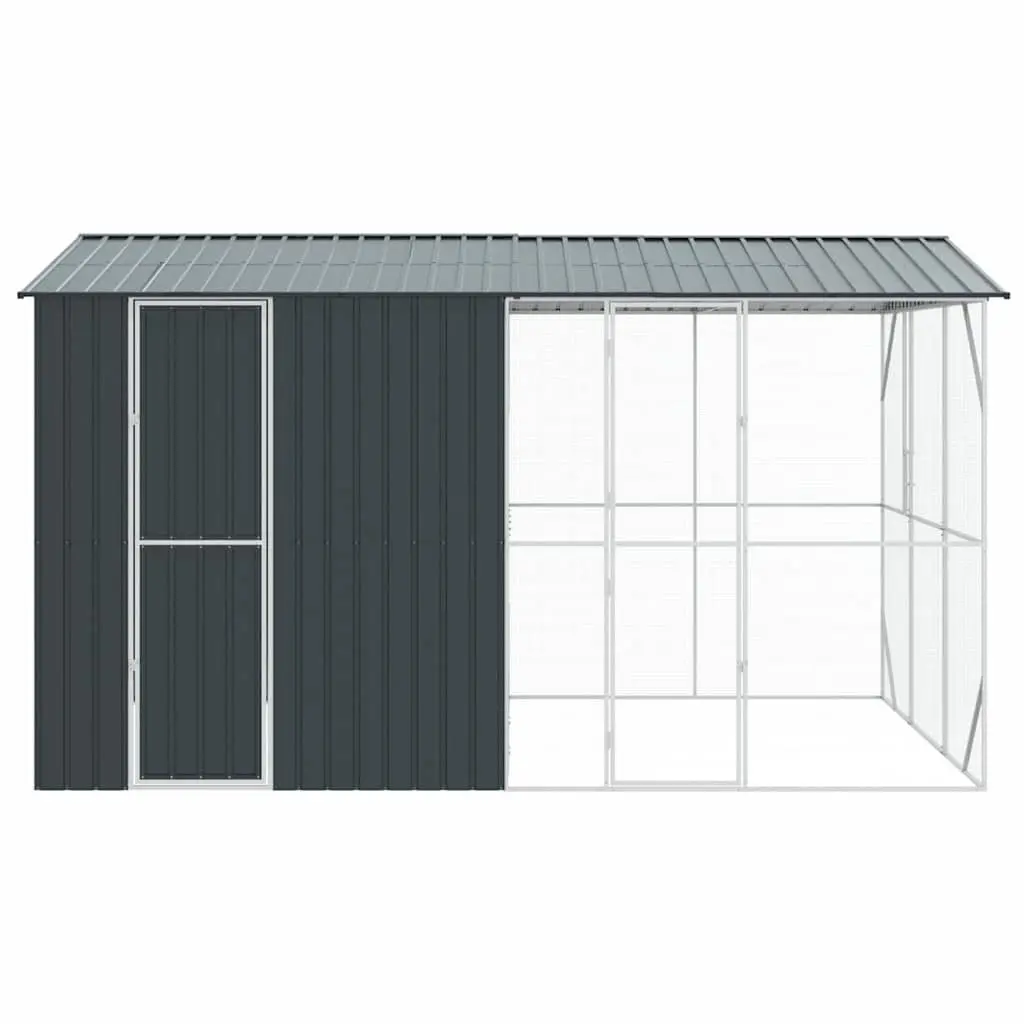 Bird Cage Anthracite Large Spacious Galvanised Steel Outdoor Aviary